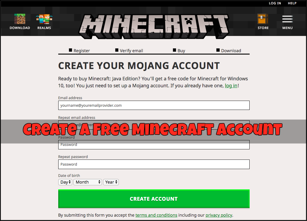 minecraft account for mac